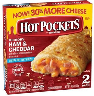 Nestle Hot Pockets Sandwiches Hickory Ham & Cheddar