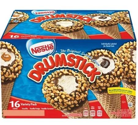 Nestle Drumstick Variety Pack Vanilla, Vanilla Fudge, Vanilla Caramel - 16 Cones