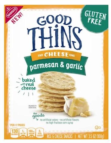 Nabisco Good Thins Parmesan & Garlic Rice & Cheese Snacks