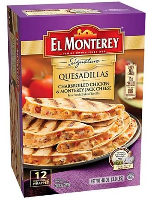 El Monterey Signature Quesadillas Charbroiled Chicken & Monterey Jack Cheese - 12 oz