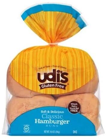 Udi's Gluten Free Classic Hamburger Buns