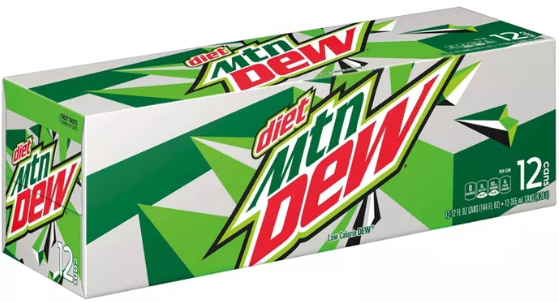 Diet Mountain  Dew 12fl oz x 12