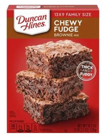 Duncan Hines Chewy Fudge Brownie Mix - 18.3 oz