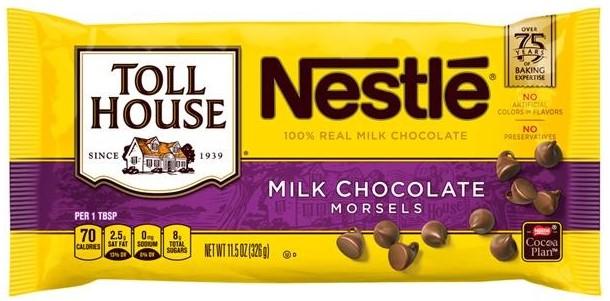 Nestle' Toll House Milk Chocolate Morsels