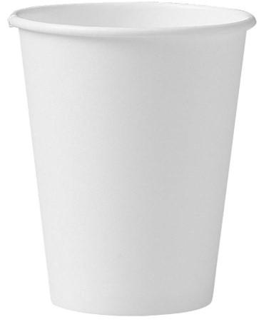 Choice 12 oz. White Poly Paper Hot Cup - 1000/Case