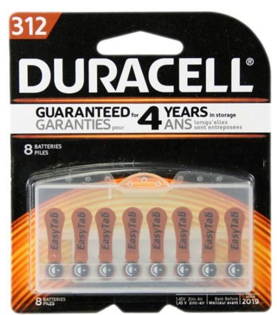 Duracell Hearing Aid Batteries 312