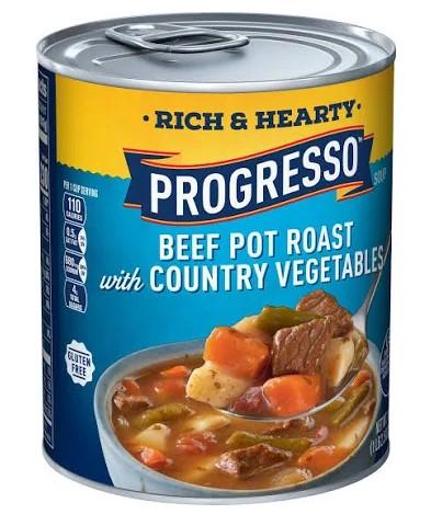 Progresso Beef Pot Roast with Country Vegetables Soup