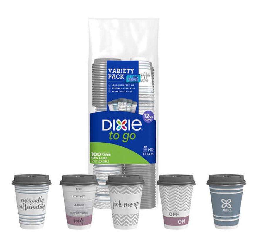 Dixie Coffee Cups w/ Lids