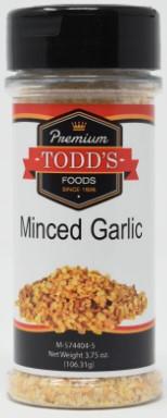 Todd's Premium Foods Minced Garlic