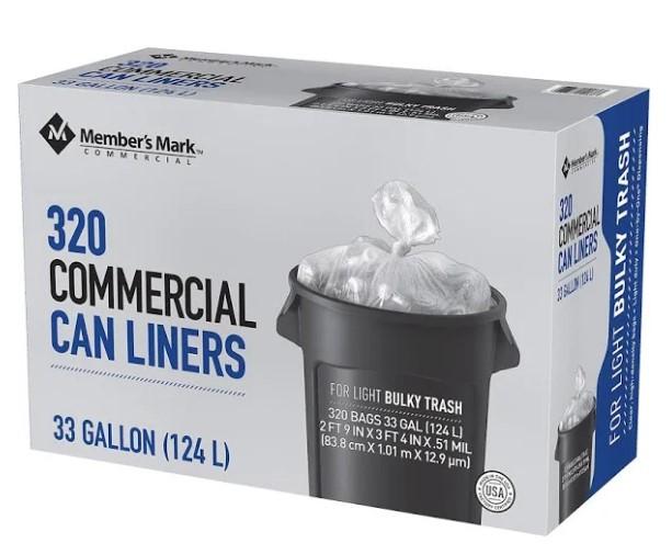 Member's Mark Commercial Can Liners