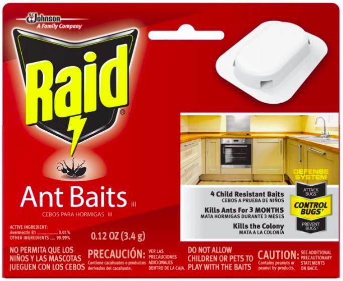 Raid Ant Baits III, 4 ct