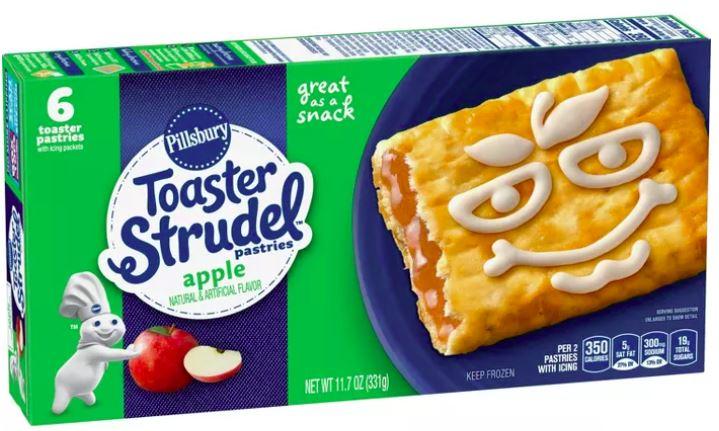 Pillsbury Toaster Strudel Pastries Apple, 6ct