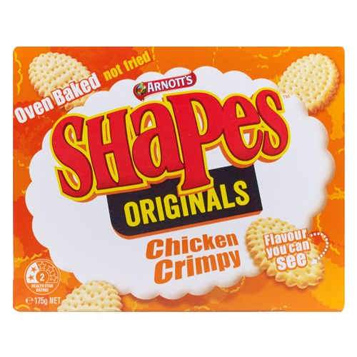 Arnotts Shapes Chicken Crimpy Biscuits 175g