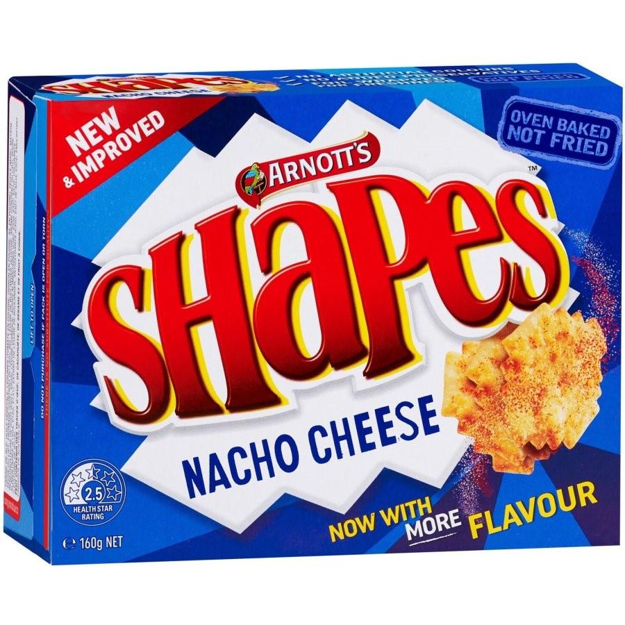 Arnotts Shapes Nacho Cheese Biscuits 160g