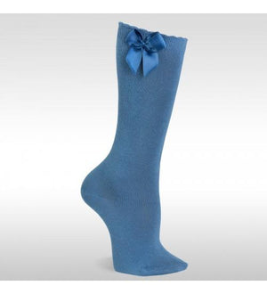 JC Side Bow Knee High Sock pr