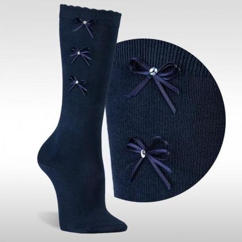 JC 56700 Triple Bow Kneehigh Sock pr