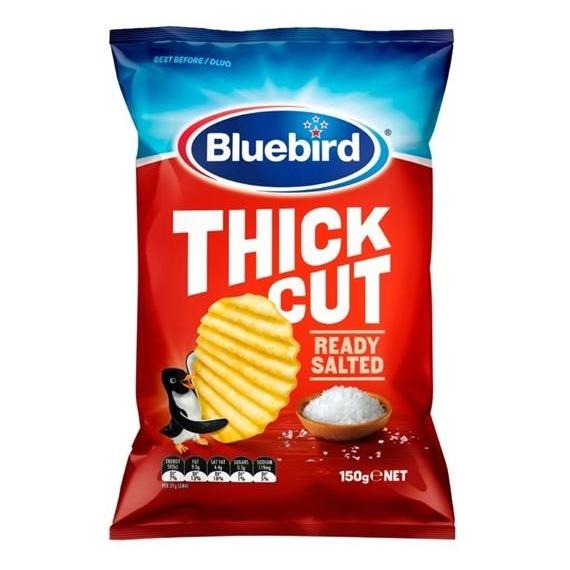 Bluebird Thick Cut Ready Salted 150g