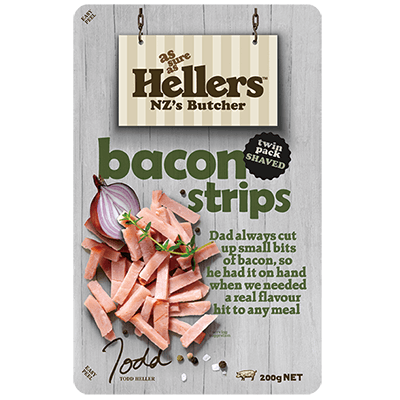 Hellers Bacon Strips 200g