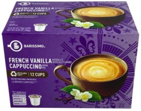 Barissimo French Vanilla Cappuccino Single Serve Cups 12ct