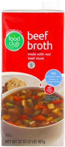 Food Club Beef Broth 32oz