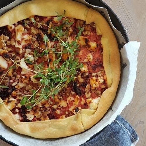 Beetroot Walnut Honey Tart