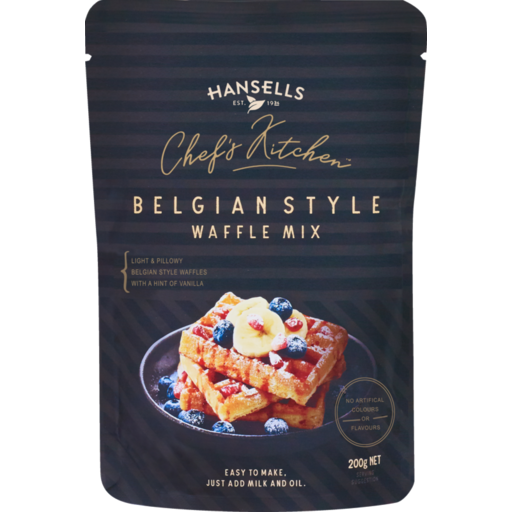 Hansells Chefs Kitchen Belgian Style Waffle Mix 200g