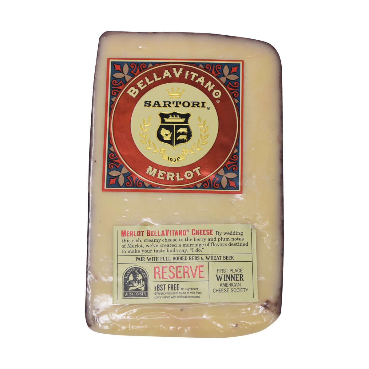 Bellavitano Sartori Merlot Cheese