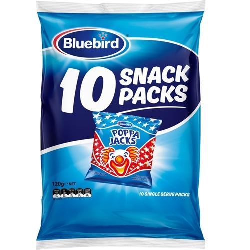 Bluebird Poppa Jacks Snack Pack 120g 10pk