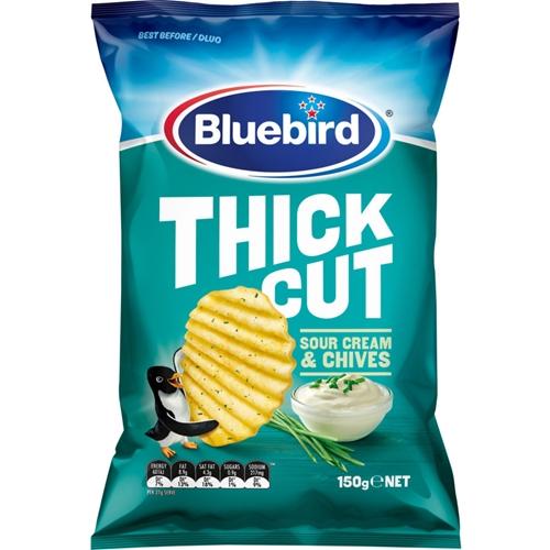 Bluebird Thick Cut Sour Cream & Chives 150g