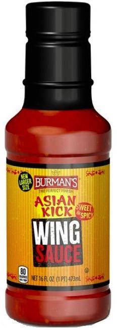 Burman's Asian Kick Wing Sauce 16 fl oz