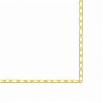 Cocktail Napkin Hemstitch Gold