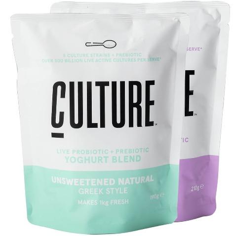 Culture Natural Unsweetened Greek Style Yoghurt Mix 190g