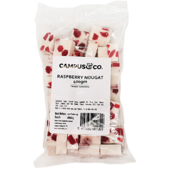 C&C Raspberry Nougat 350g