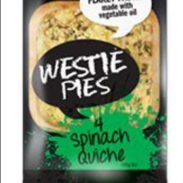 Westie Snack Quiche Spinach & Feta 160g