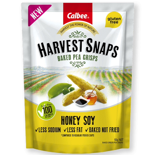 Calbee Harvest Snaps Original Honey Soy Crisps 93g