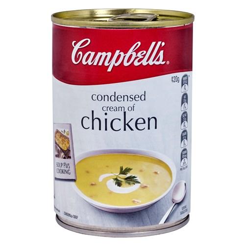 Campbells Cream Of Chicken Condensed Soup 420g