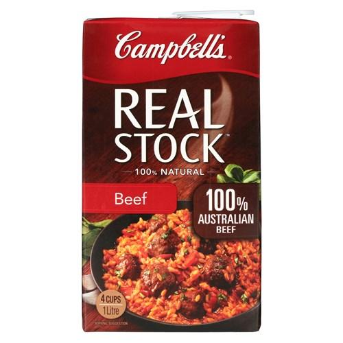 Campbells Real Stock Liquid Beef 1L