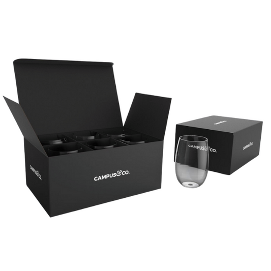 C&C Alfresco Stemless Goblet 450ml / set 6 - Clear Plastic