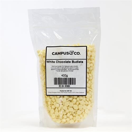 C&C Chocolate Budlets White 400gm