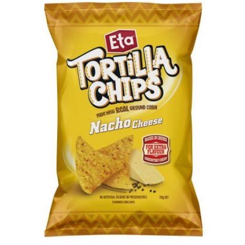 ETA Tortilla Chips Nacho Cheese 170gm