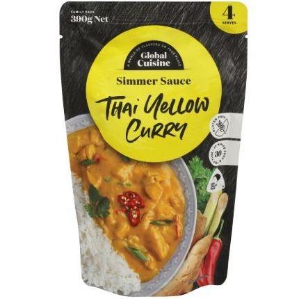 Global Cuisine Thai Yellow Curry Sauce Pouch 390g