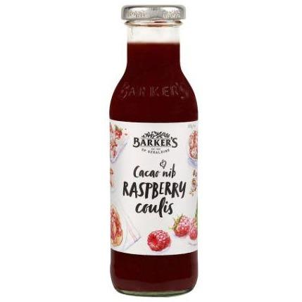 Barkers Cacao Nib Raspberry Coulis 335gm