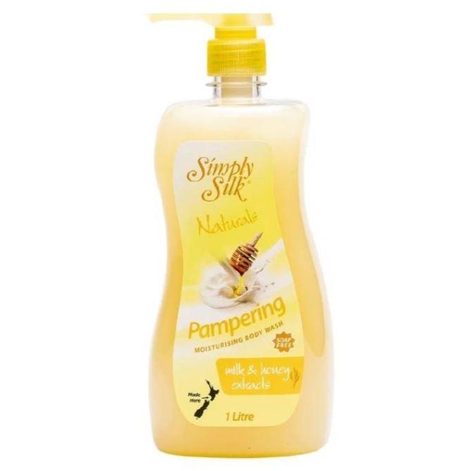 Simply Silk Milk & Honey Body Wash Pampering 1L