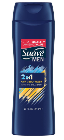 Suave Men 2 in 1 Hair & Body Wash, 28 fl. oz