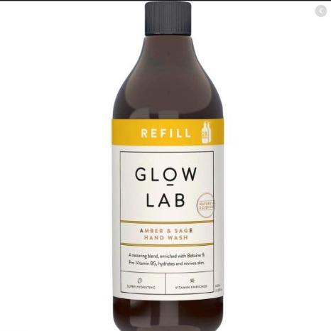 Glow Lab Amber & Sage Hand Wash Refill 600ml