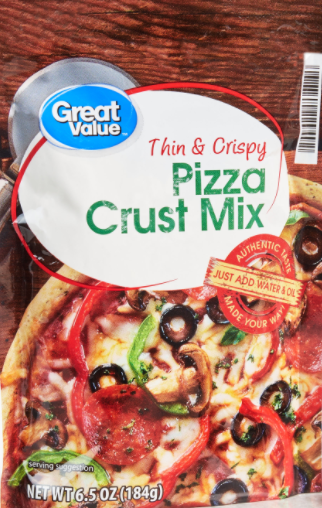 Great Value Thin & Crispy Pizza Crust Mix, 6.5 oz.