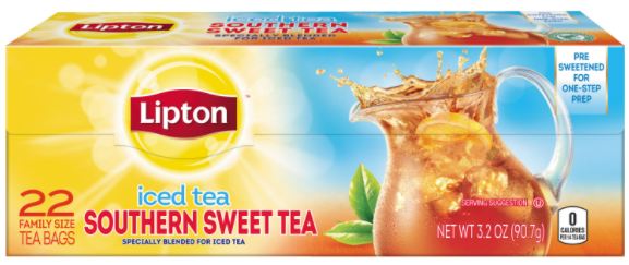 Lipton Southern Sweet Tea Bags  22 ct  3.2 oz