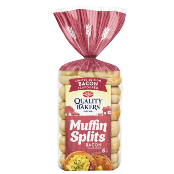 Quality Bakers Bacon Muffin Splits 390g