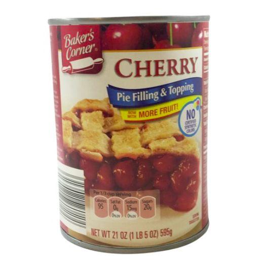 Baker's Corner Cherry Pie Filling  21 oz