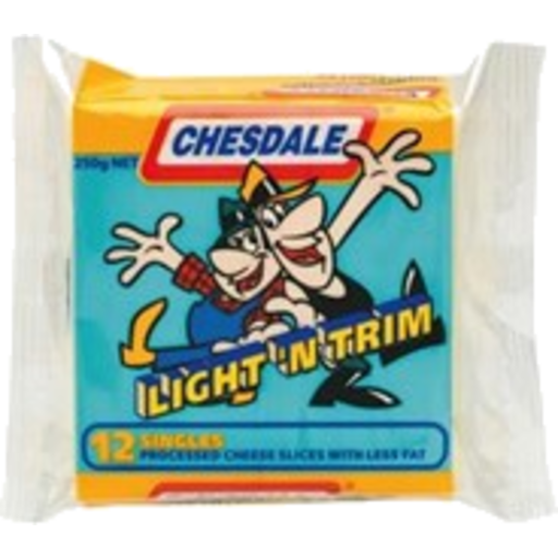 Chesdale Cheese Slices Lite 250g